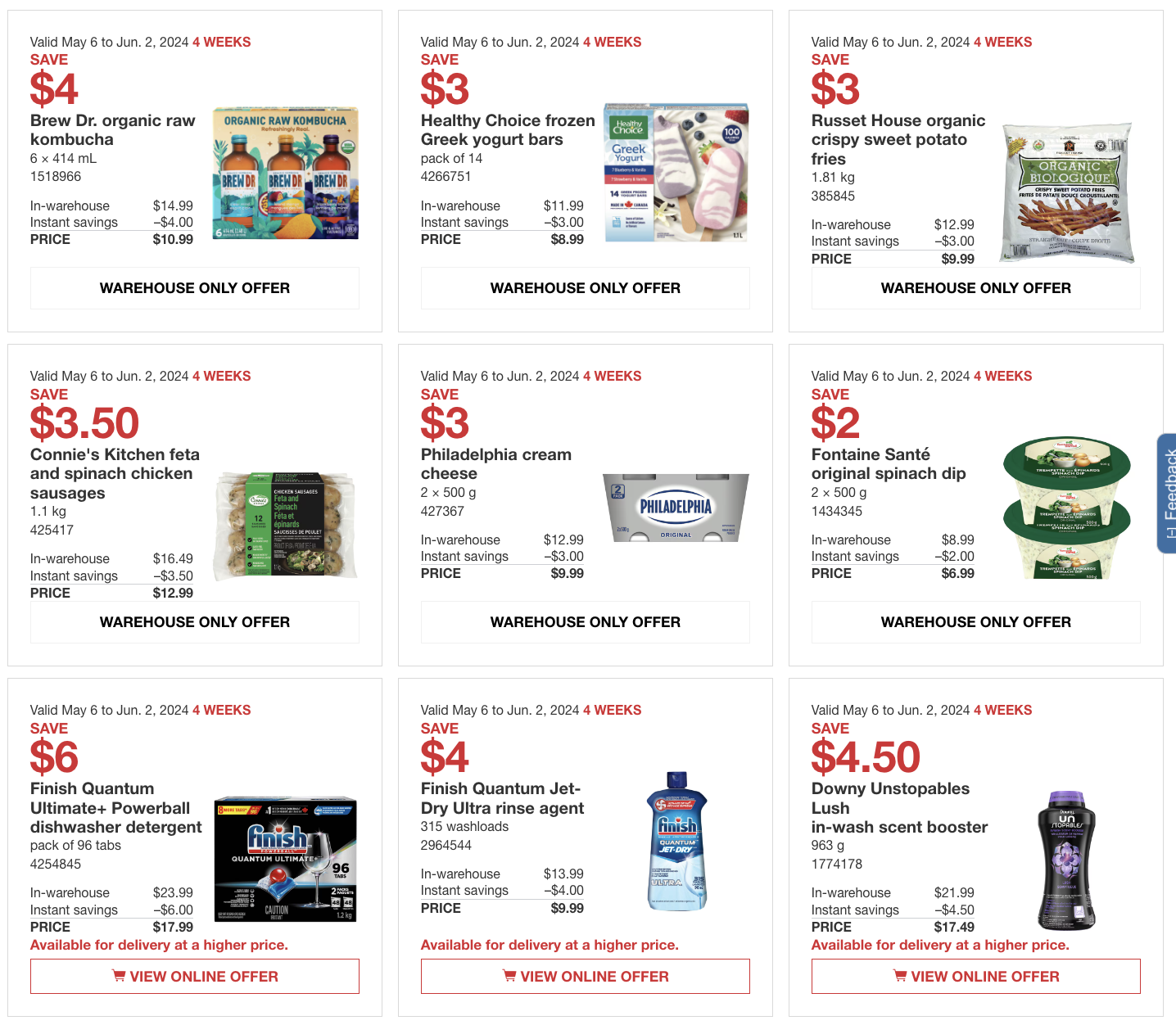 Costco Canada Coupons/Flyers Deals at All Costco Wholesale Warehouses